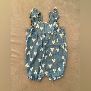 {Carters} denim heart jumper- 12 months
